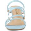 image:imageAllegra K Womens Strappy Block Heels Slide Heel SandalsBlue
