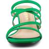 image:imageAllegra K Womens Strappy Block Heels Slide Heel SandalsGreen