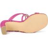 image:imageAllegra K Womens Strappy Block Heels Slide Heel SandalsHot Pink