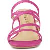 image:imageAllegra K Womens Strappy Block Heels Slide Heel SandalsHot Pink