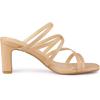 image:imageAllegra K Womens Strappy Block Heels Slide Heel SandalsNude