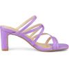 image:imageAllegra K Womens Strappy Block Heels Slide Heel SandalsPurple