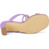 image:imageAllegra K Womens Strappy Block Heels Slide Heel SandalsPurple