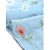 image:imageAllegra K Womens Floral Printed Spring Summer Flare Short Sleeve Laceup V Neck Chiffon DressLight Blue