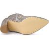 image:imageAllegra K Womens Glitter Pointed Toe Block Heel Halloween Ankle BootsColorful