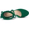 image:imageAllegra K Womens Platform Block Heel Emerald Green Lace Up Pumps Sandals 10 m US