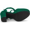 image:imageAllegra K Womens Platform Block Heel Emerald Green Lace Up Pumps Sandals 10 m US