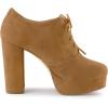 image:imageAllegra K Womens Platform Chunky Heel Lace Up Brown Booties 10 M US
