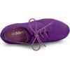 image:imageAllegra K Womens Platform Chunky Heel Lace Up Purple Booties 10 M US