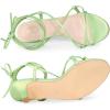 image:imageAllegra K Womens Strappy Heel Lace Up Kitten Heels Lime Green Sandals 105 m US