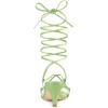 image:imageAllegra K Womens Strappy Heel Lace Up Kitten Heels Lime Green Sandals 95 m US