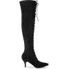 image:imageAllegra K Womens Thigh High Boots Lace Up Stiletto Heel Over Knee High BootsBlack