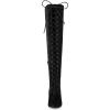 image:imageAllegra K Womens Thigh High Boots Lace Up Stiletto Heel Over Knee High BootsBlack