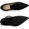 image:imageAllegra K Back Zip Stiletto Heel Pointy Toe Booties for WomenBlack