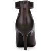 image:imageAllegra K Back Zip Stiletto Heel Pointy Toe Booties for WomenDark Brown