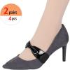 image:imageAllegra K Women Ankle Straps Leather Bowknot Detachable Elastic Shoe Strap Band for HeelsBlack