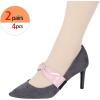 image:imageAllegra K Women Ankle Straps Leather Bowknot Detachable Elastic Shoe Strap Band for HeelsPink