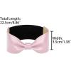 image:imageAllegra K Women Ankle Straps Leather Bowknot Detachable Elastic Shoe Strap Band for HeelsPink
