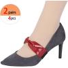 image:imageAllegra K Women Ankle Straps Leather Bowknot Detachable Elastic Shoe Strap Band for HeelsRed