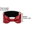 image:imageAllegra K Women Ankle Straps Leather Bowknot Detachable Elastic Shoe Strap Band for HeelsRed