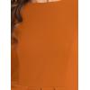image:imageAllegra K Womens Bodycon Dresses Round Neck Long Sleeve Casual Work Outfits Peplum Sheath DressCaramel