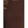 image:imageAllegra K Womens Bodycon Dresses Round Neck Long Sleeve Casual Work Outfits Peplum Sheath DressDark Brown