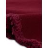 image:imageAllegra K Womens Casual Jean Skirt Back Slit Raw Hem Stretch High Waist Denim SkirtsDark Red