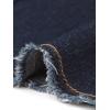 image:imageAllegra K Womens Casual Jean Skirt Back Slit Raw Hem Stretch High Waist Denim SkirtsNavy Blue