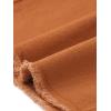 image:imageAllegra K Womens Casual Jean Skirt Back Slit Raw Hem Stretch High Waist Denim SkirtsRust Brown
