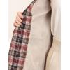 image:imageAllegra K Womens Notched Lapel One Button Boyfriend Blazer Suit Houndstooth Work Office Blazers JacketBrown Red