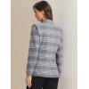 image:imageAllegra K Womens Notched Lapel One Button Boyfriend Blazer Suit Houndstooth Work Office Blazers JacketGrey