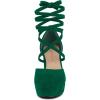 image:imageAllegra K Womens Platform Block Heel Emerald Green Lace Up Pumps Sandals 8 m US