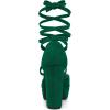 image:imageAllegra K Womens Platform Block Heel Emerald Green Lace Up Pumps Sandals 8 m US