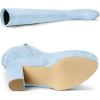 image:imageAllegra K Womens Platform Block Heel Over Knee High BootsSky Blue