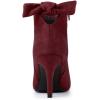 image:imageAllegra K Womens Pointed Toe Stiletto Heel Ankle BootsBurgundy