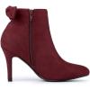 image:imageAllegra K Womens Pointed Toe Stiletto Heel Ankle BootsBurgundy