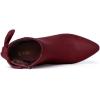 image:imageAllegra K Womens Pointed Toe Stiletto Heel Ankle BootsBurgundy