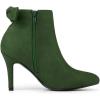 image:imageAllegra K Womens Pointed Toe Stiletto Heel Ankle BootsGreen