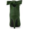image:imageAllegra K Womens Pointed Toe Stiletto Heel Ankle BootsGreen