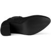 image:imageAllegra K Womens Round Toe Chunky High Heels Ankle Chelsea BootsBlack
