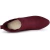 image:imageAllegra K Womens Round Toe Chunky High Heels Ankle Chelsea BootsBurgundy