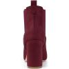 image:imageAllegra K Womens Round Toe Chunky High Heels Ankle Chelsea BootsBurgundy