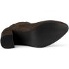 image:imageAllegra K Womens Round Toe Chunky High Heels Ankle Chelsea BootsCoffee
