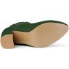image:imageAllegra K Womens Round Toe Chunky High Heels Ankle Chelsea BootsGreen