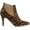 image:imageAllegra K Womens Stiletto Heel Pointed Toe Chelsea BootiesLeopard