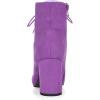 image:imageAllegra K Womens Stiletto Heel Pointed Toe Chelsea BootiesPurple