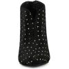 image:imageAllegra K Womens V Cutout Pointed Toe Heel Ankle BootsBlack
