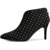 image:imageAllegra K Womens V Cutout Pointed Toe Heel Ankle BootsBlack