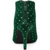 image:imageAllegra K Womens V Cutout Pointed Toe Heel Ankle BootsGreen