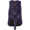 image:imageAllegra K Womens V Cutout Pointed Toe Heel Ankle BootsPurple